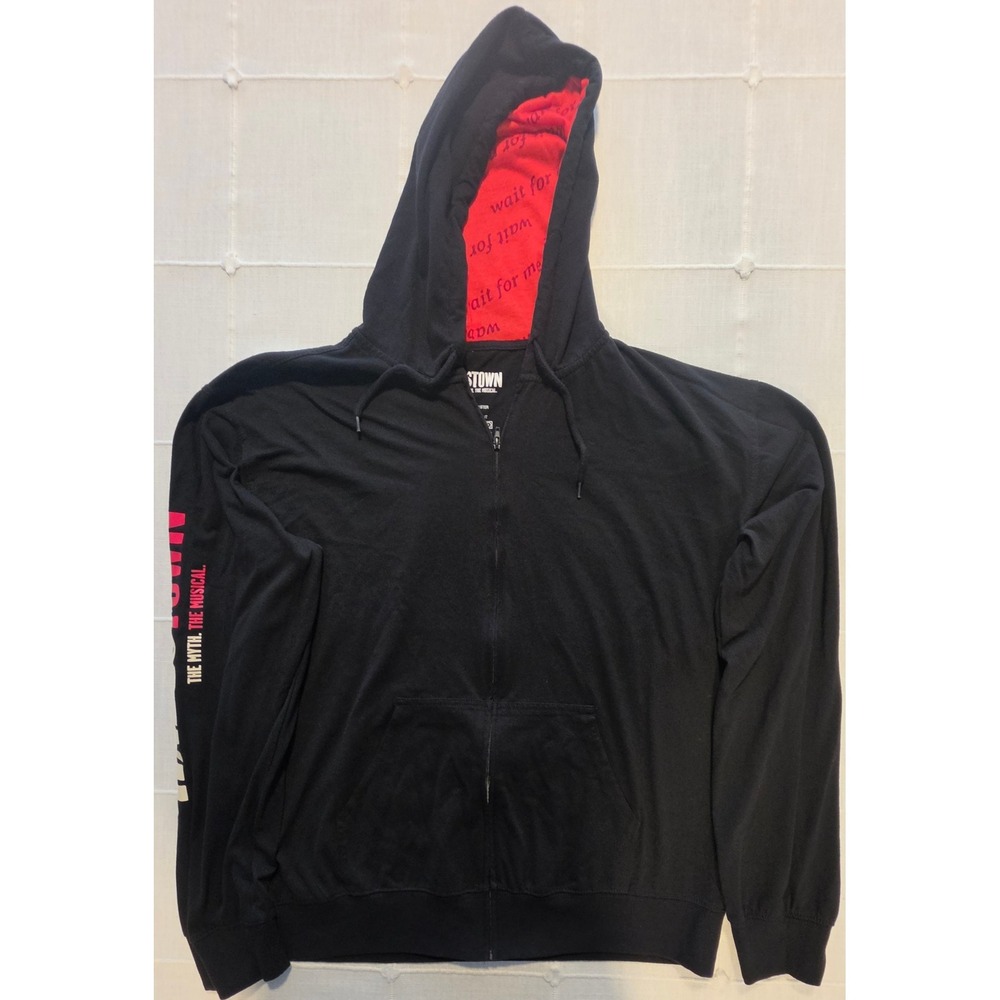 Hadestown The Myth The Musical Broadway Zip Up Hoodie Black Red XL